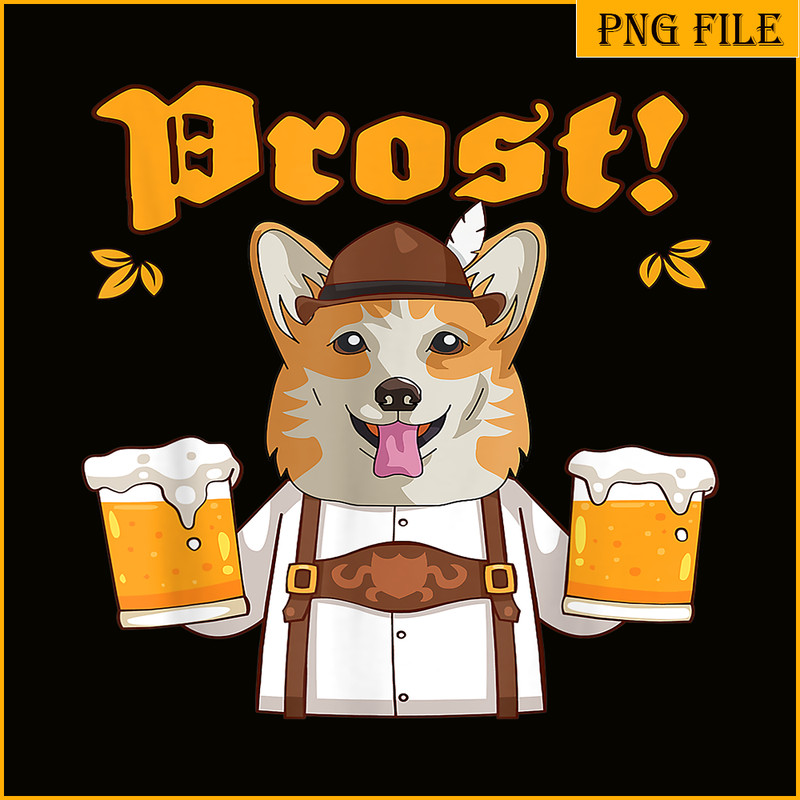 BEER28102365-Corgi And Beer PNG Drunk Corgi PNG Prost Corgi PNG.png