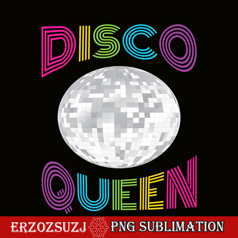 QUE30102380-Disco Queen PNG, Retro Dance PNG, Fabulous Queen PNG.png