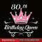 QUE30102382-80th Birthday Queen PNG, Happy Birthday PNG, Birthday Queen PNG.png