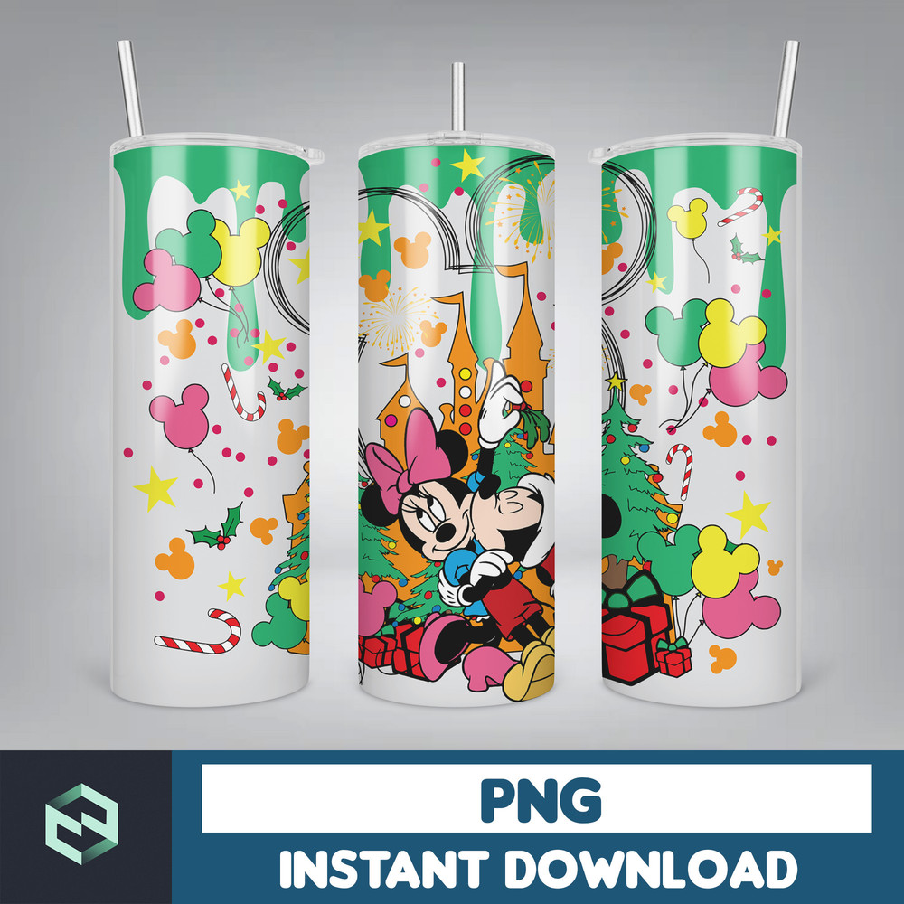 3D Inflated Christmas Tumbler Wrap Design Download PNG, 20 Oz Digital Tumbler Wrap PNG Digital Download (9).jpg