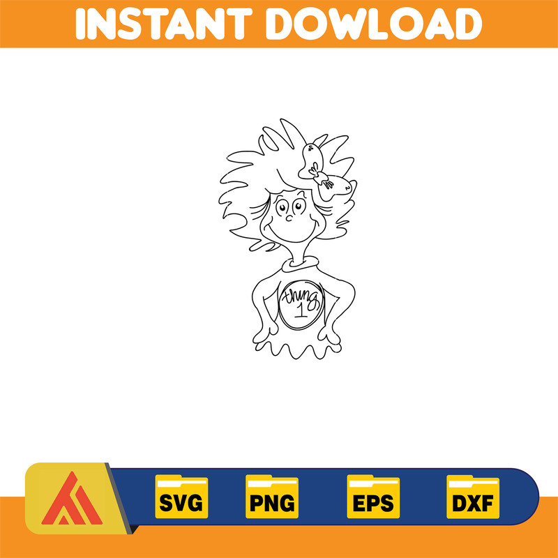 Dr Seuss Svg, Cat In The Hat SVG, Dr Seuss Hat SVG, Green Eggs And Ham Svg, Dr Seuss for Teachers Svg, Cricut, Thing Svg (698).jpg