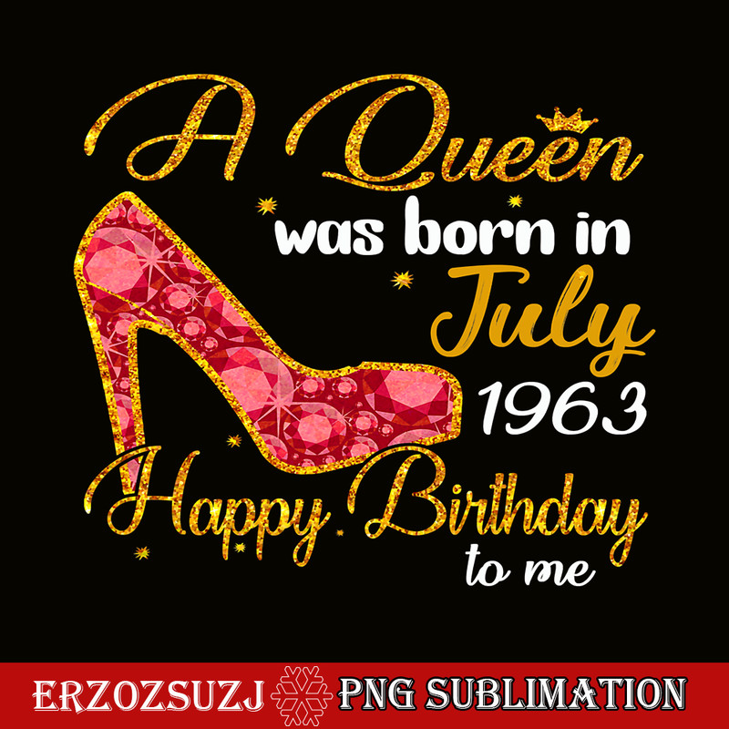 QUE30102392-Queen Was Born In July PNG, Happy Birthday PNG, Birthday Queen PNG.png
