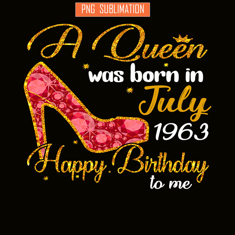 QUE30102392-Queen Was Born In July PNG, Happy Birthday PNG, Birthday Queen PNG.png