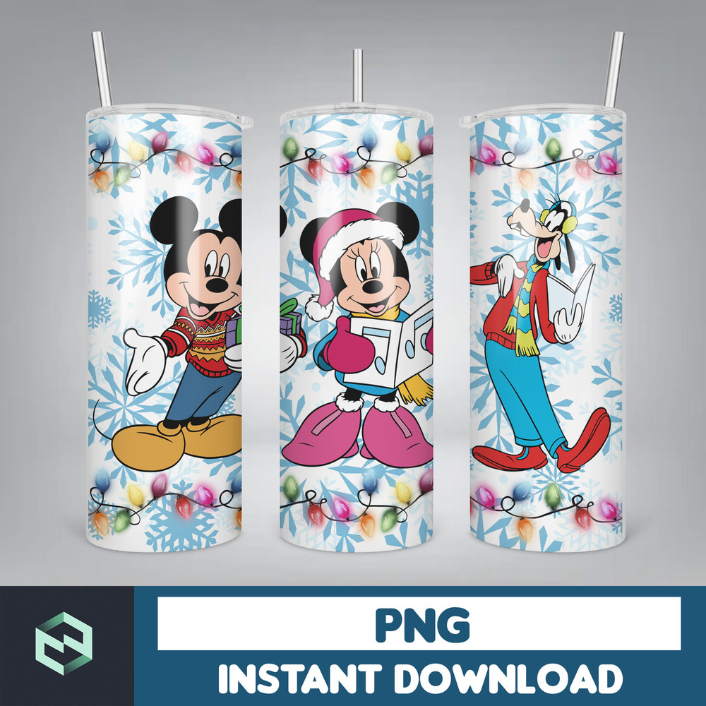 Cartoon Print Tumbler, Skinny Tumbler, 20 oz Skinny Tumbler Sublimation, Tumbler Christmas png, Christmas gift (25).jpg