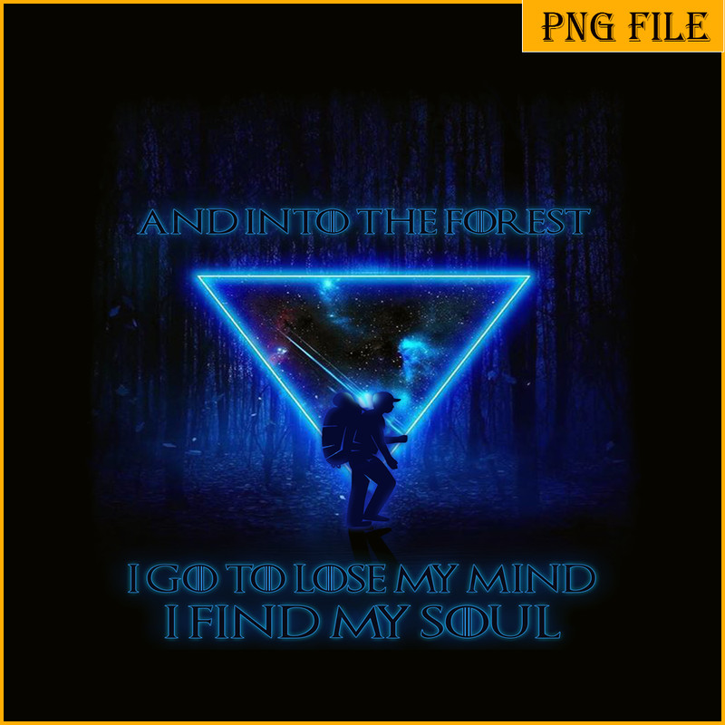 CAMP07112306-AND INTO THE FOREST PNG Neon Triangle PNG Camping Lover PNg.png