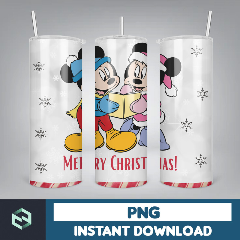 Cartoon Print Tumbler, Skinny Tumbler, 20 oz Skinny Tumbler Sublimation, Tumbler Christmas png, Christmas gift (3).jpg