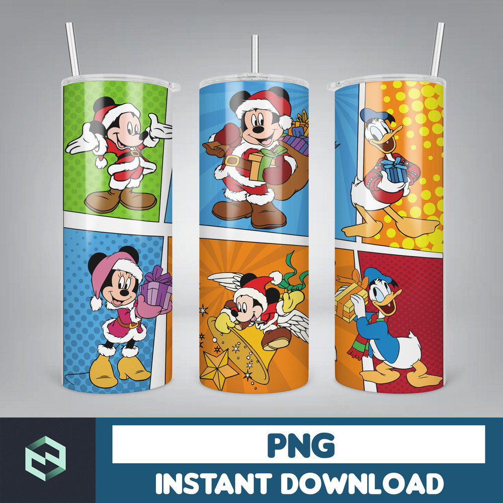 Cartoon Print Tumbler, Skinny Tumbler, 20 oz Skinny Tumbler Sublimation, Tumbler Christmas png, Christmas gift (33).jpg