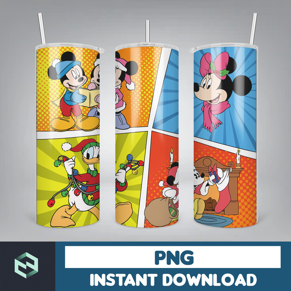 Cartoon Print Tumbler, Skinny Tumbler, 20 oz Skinny Tumbler Sublimation, Tumbler Christmas png, Christmas gift (34).jpg