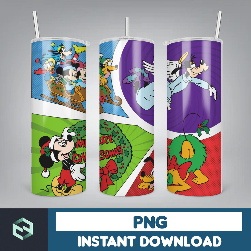 Cartoon Print Tumbler, Skinny Tumbler, 20 oz Skinny Tumbler Sublimation, Tumbler Christmas png, Christmas gift (35).jpg