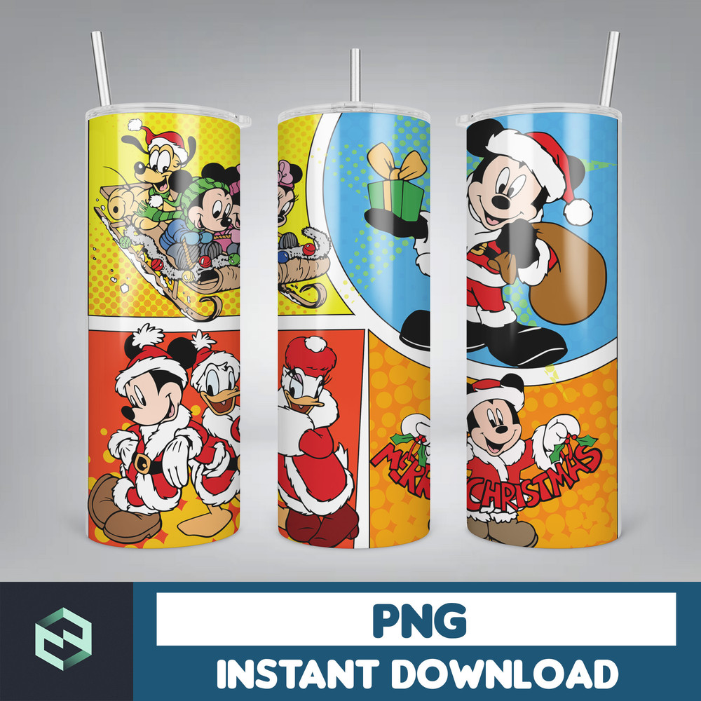 Cartoon Print Tumbler, Skinny Tumbler, 20 oz Skinny Tumbler Sublimation, Tumbler Christmas png, Christmas gift (36).jpg