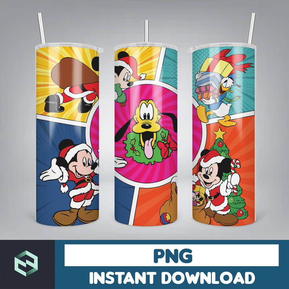 Cartoon Print Tumbler, Skinny Tumbler, 20 oz Skinny Tumbler Sublimation, Tumbler Christmas png, Christmas gift (38).jpg