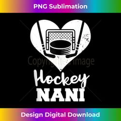 hockey nani funny hockey heart grandma nani tank top - bohemian sublimation digital download - pioneer new aesthetic frontiers