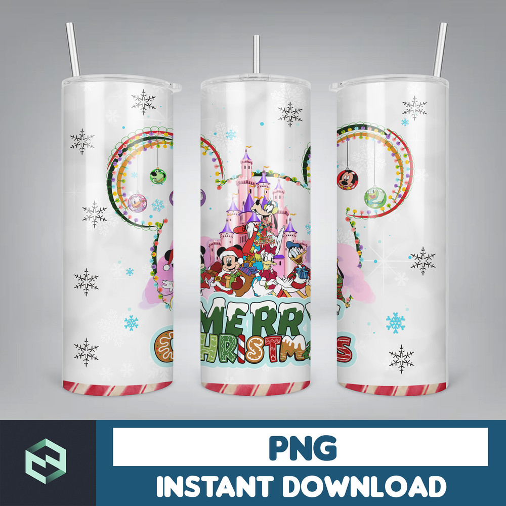 Cartoon Print Tumbler, Skinny Tumbler, 20 oz Skinny Tumbler Sublimation, Tumbler Christmas png, Christmas gift (4).jpg