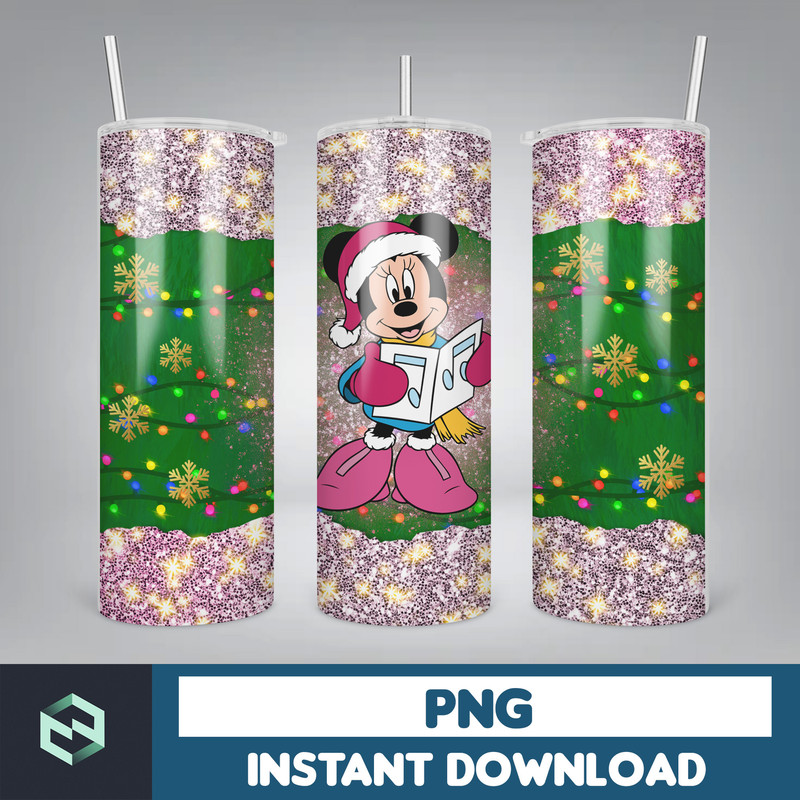 Cartoon Print Tumbler, Skinny Tumbler, 20 oz Skinny Tumbler Sublimation, Tumbler Christmas png, Christmas gift (42).jpg