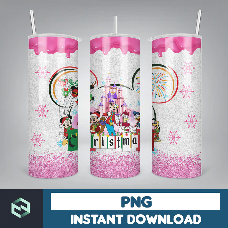 Cartoon Print Tumbler, Skinny Tumbler, 20 oz Skinny Tumbler Sublimation, Tumbler Christmas png, Christmas gift (5).jpg