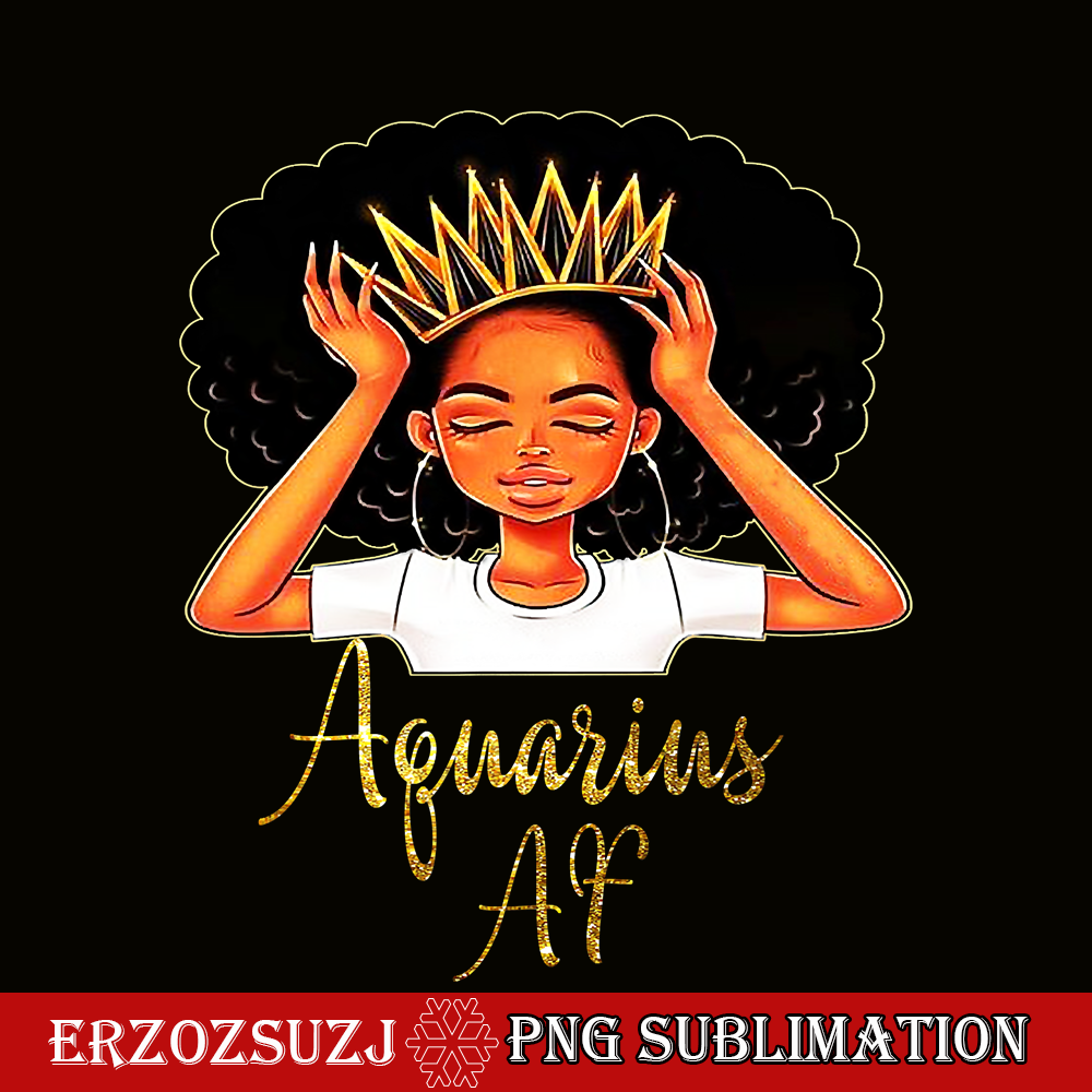 QUE31102320-Aquarious Queen PNG, Happy Birthday PNG, Portrait PNG.png