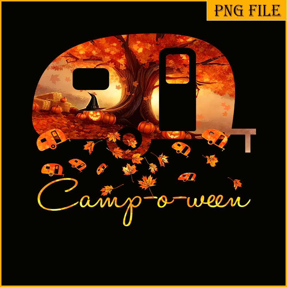 CAMP07112347-Camp o ween png camping autumn png Halloween And Camping PNG.png