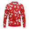 NHL Detroit Red Wings Santa Claus Snowman Ugly Hoodie 3D Zip Hoodie 3D Ugly Christmas Sweater 3D Fleece Hoodie