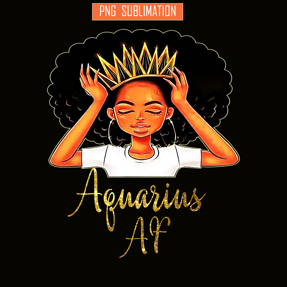 QUE31102320-Aquarious Queen PNG, Happy Birthday PNG, Portrait PNG.png