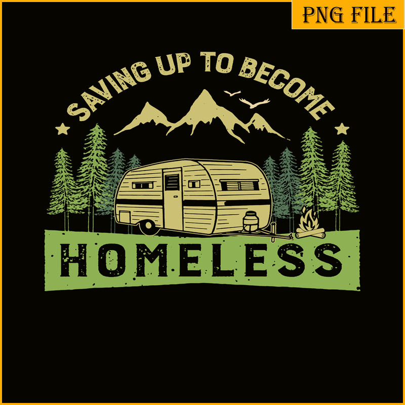 CAMP07112382-Saving Up To Become Homeless PNG Camping PNG Green Retro Forest PNG.png