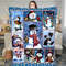 Blanket for Christmas Snowman Merry And Bright Home Decor Fleece Sherpa Blanket, Christmas Blanket, Christmas trees gift, Snowman gift.jpg