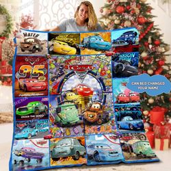 personalized cars lightning mcqueen quilt blanket lightning mcqueen bedding set cars birthday gifts for toddlers chri