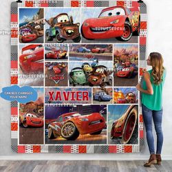 personalized cars lightning mcqueen quilt blanket lightning, mcqueen bedding set cars birthday gifts for toddlers chri