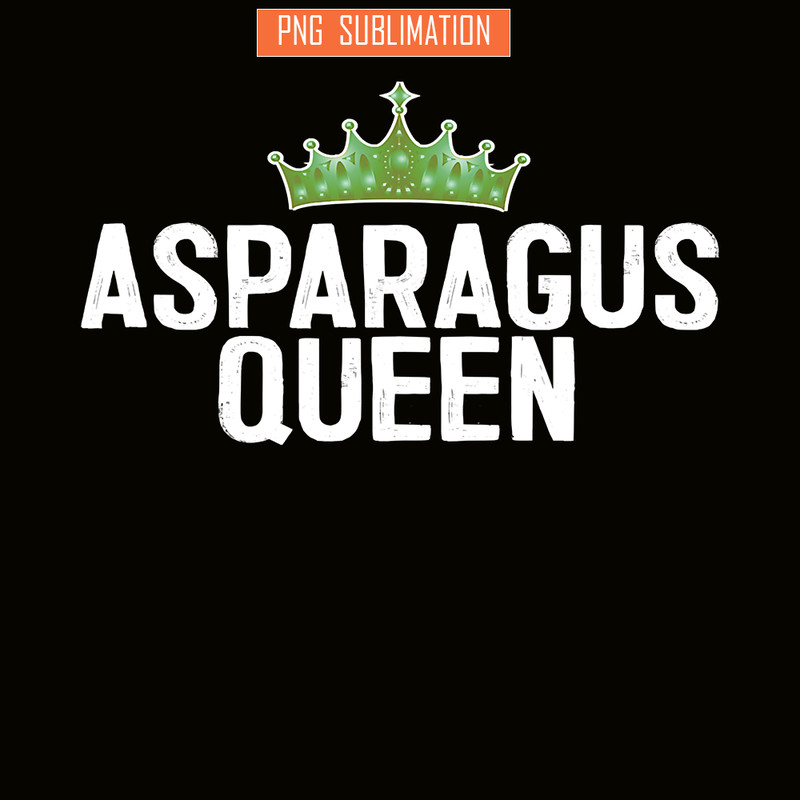 QUE31102340-Asparagus Queen PNG, Vegan Queen PNG, Vegetarian PNG.png