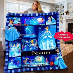 personalized disney cinderella quilt fleece blanket disney cinderella princess bedding set disney cinderella princess