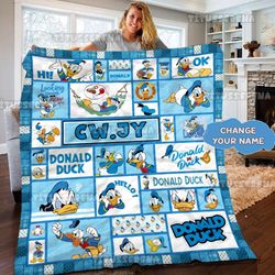 personalized disney donald duck blanket donald duck quilt disney donald duck christmas blanket donald duck xmas gift