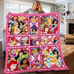 personalized disney princesses quilt disney princesses fleece blanket fairy tale princess themed party tangled rapunz