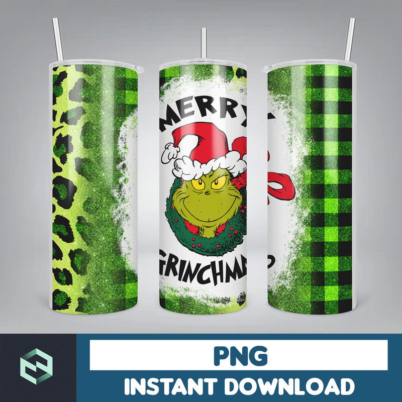 3D Inflated Christmas 20oz Skinny Tumbler, Pink Christmas 3D Puffy Tumbler, Christmas Movies, Stole Christmas 20oz Tumbler Wrap (27).jpg