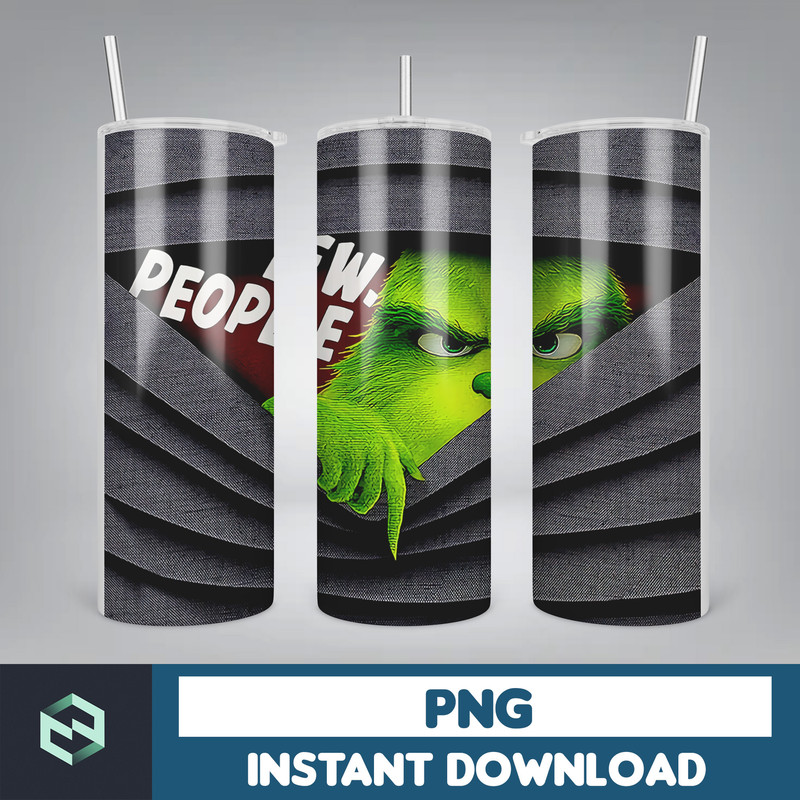 3D Inflated Christmas 20oz Skinny Tumbler, Pink Christmas 3D Puffy Tumbler, Christmas Movies, Stole Christmas 20oz Tumbler Wrap (28).jpg