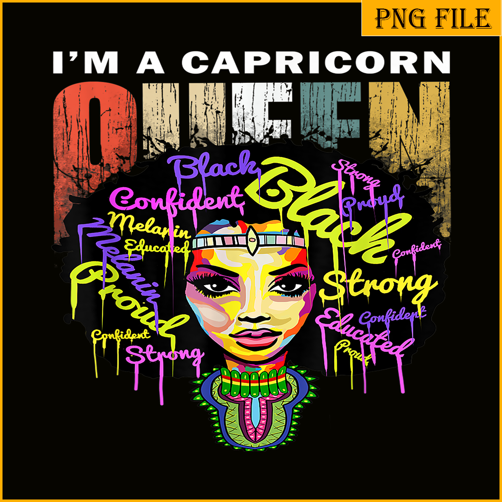 CPB28102338-I Am A Capricorn PNG Black Woman PNG Zodiac Sign PNG.png