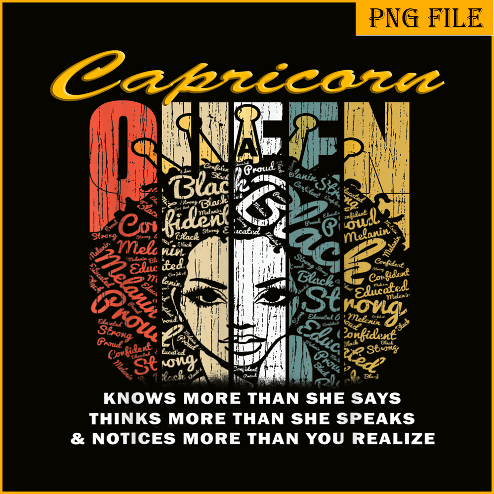 CPB28102339-Capricorn Quotes PNG Black Capricorn Queen PNG Zodiac Sign PNG.png