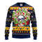 NHL Buffalo Sabres 12 Grinch Ugly Hoodie 3D Zip Hoodie 3D Ugly Christmas Sweater 3D Fleece Hoodie