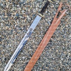 viking sword hand forged carbon steel, best anniversary gift, battle ready sword