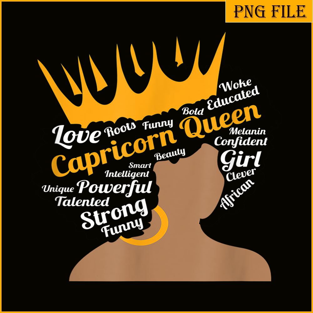 CPB28102386-Zodiac January Birthday PNG Capricorn Queen PNG December Birthday PNG.png