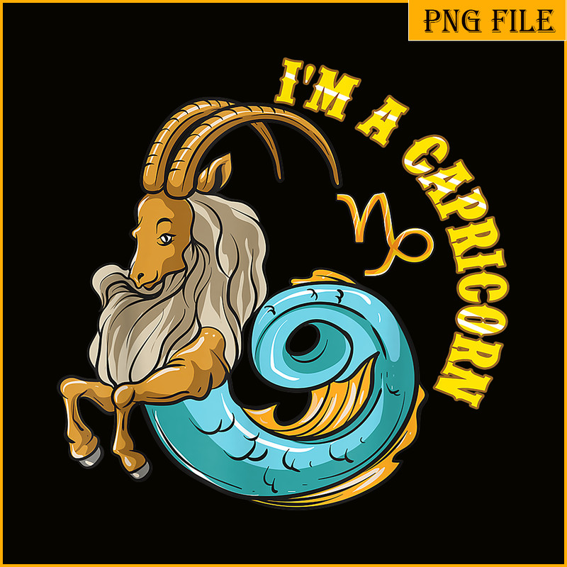 CPB28102387-Zodiac Sign PNG I Am A Capricorn PNG Goat Zodiac PNG.png