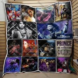 prince purple rain quilt blanket, prince rogers nelson blanket, bedding blanket, quilt blanket, custom quilt blanket, ch