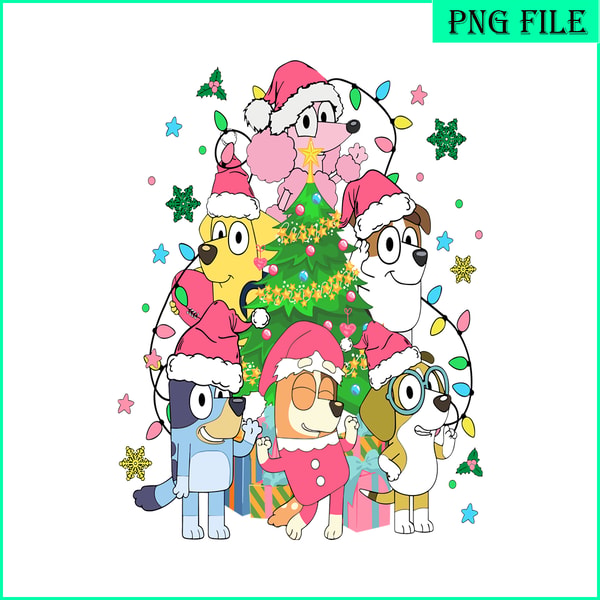 Bluey Santacraft Bluey Christmas Tree PNG, Christmas Day PNG, Bluey And Santa | Inspire ...