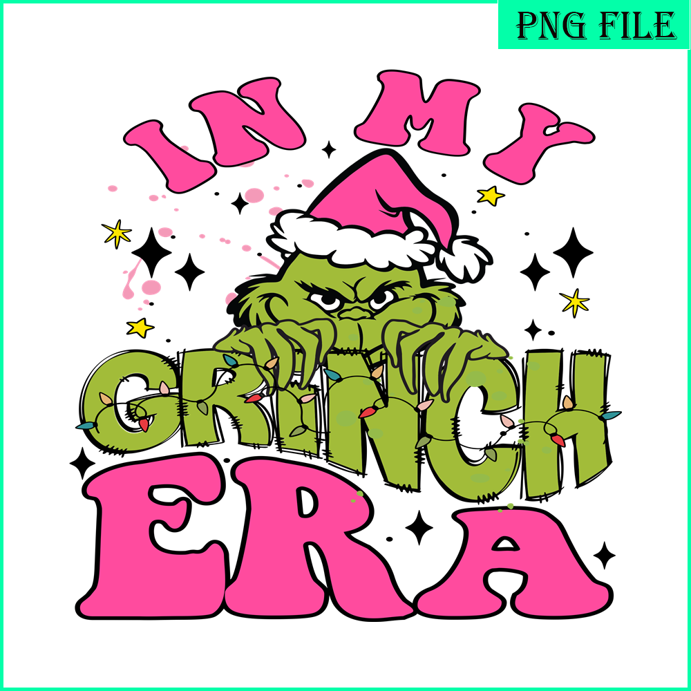 CRM13112333-In My Pink Grinch Era PNG, My Christmas Pink PNG, Grinch Characters PNG.png