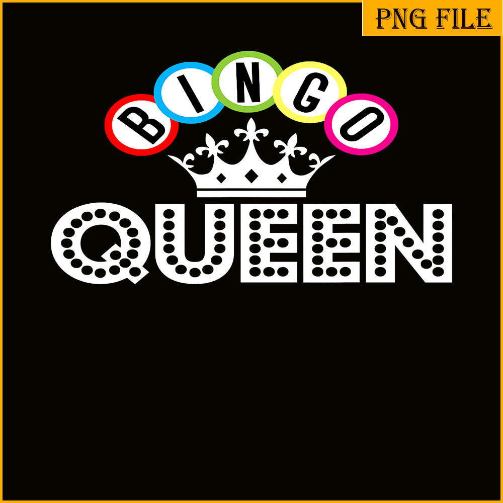 QUE03112351-Bingo Queen PNG, Bingo Balls PNG, Crown Queen PNG.png