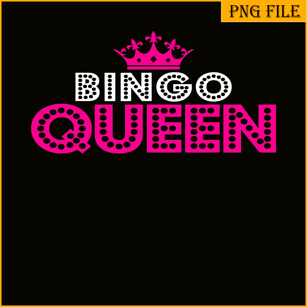 QUE03112355-Bingo Queen Pink PNG, Bingo Balls PNG, Crown Queen PNG.png
