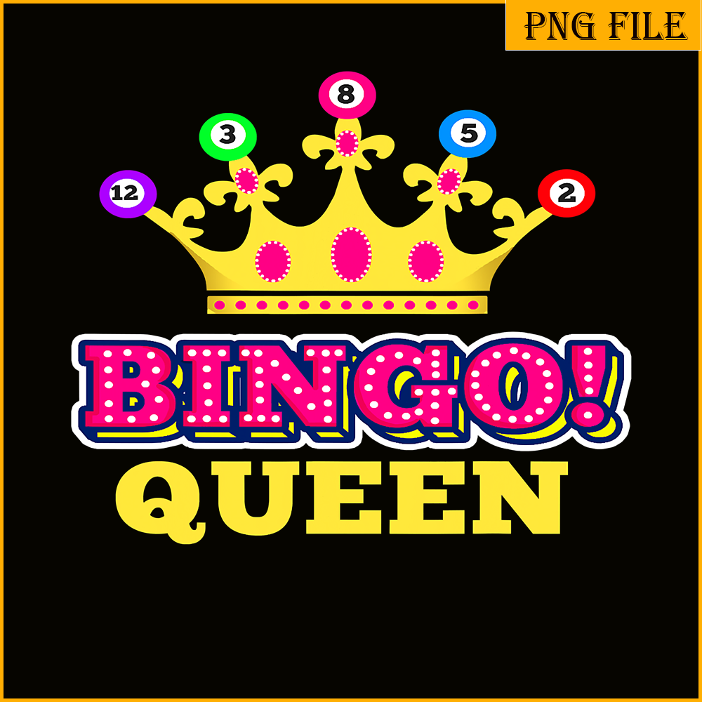 QUE03112356-Bingo Queen Player PNG, Bingo Balls PNG, Crown Queen PNG.png