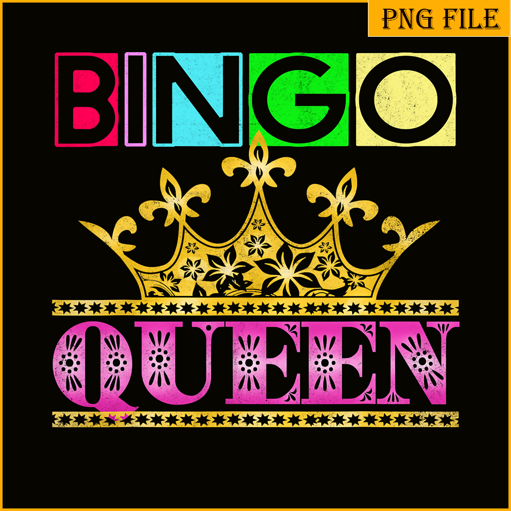 QUE03112358-Bingo Balls Queen PNG, Bingo Balls PNG, Crown Queen PNG.png