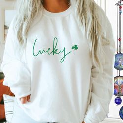 lucky sweatshirt, st patricks day shirt for women, irish pub shirt, shenanigans & malarkey, st paddys day shirt,womens s