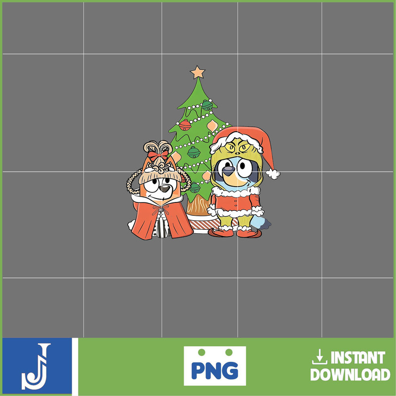 Christmas Family Shirt Design Png, Blue Dog Family Png, Christmas Cartoon Png, Christmas Magical Sublimation (16).jpg