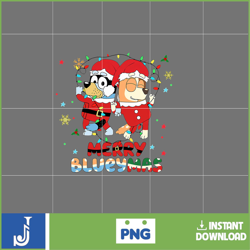 Christmas Family Shirt Design Png, Blue Dog Family Png, Christmas Cartoon Png, Christmas Magical Sublimation (8).jpg