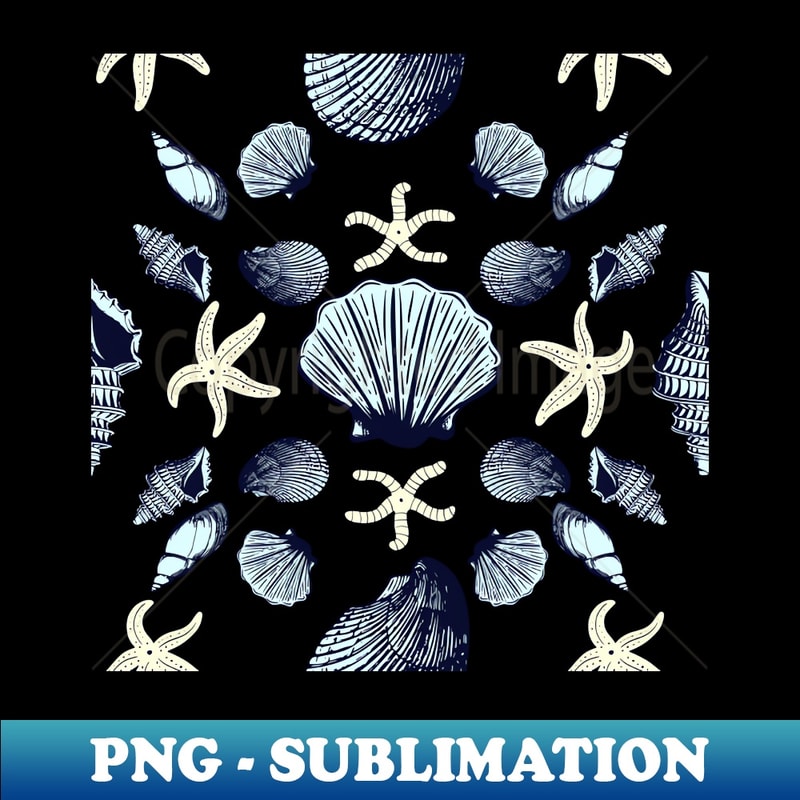 Sea shells and Starfishes Relaxing Beach Life Pattern - Crea | Inspire ...